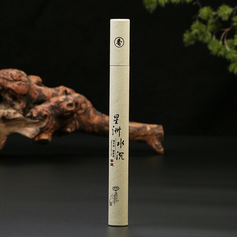 1pc Sticks Box Natural Sandalwood Oriental Buddha Buddhist Aromatic Line Incense Stick