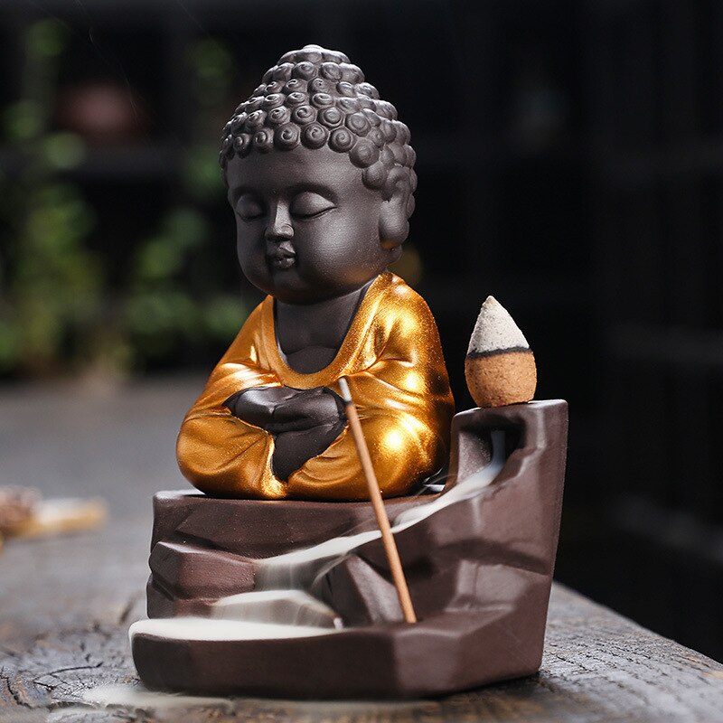 Buddha Backflow Incense Burner - GANESHA SHOP