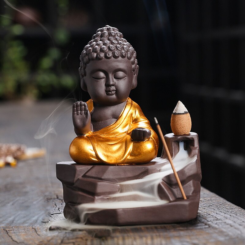 Buddha Backflow Incense Burner - GANESHA SHOP