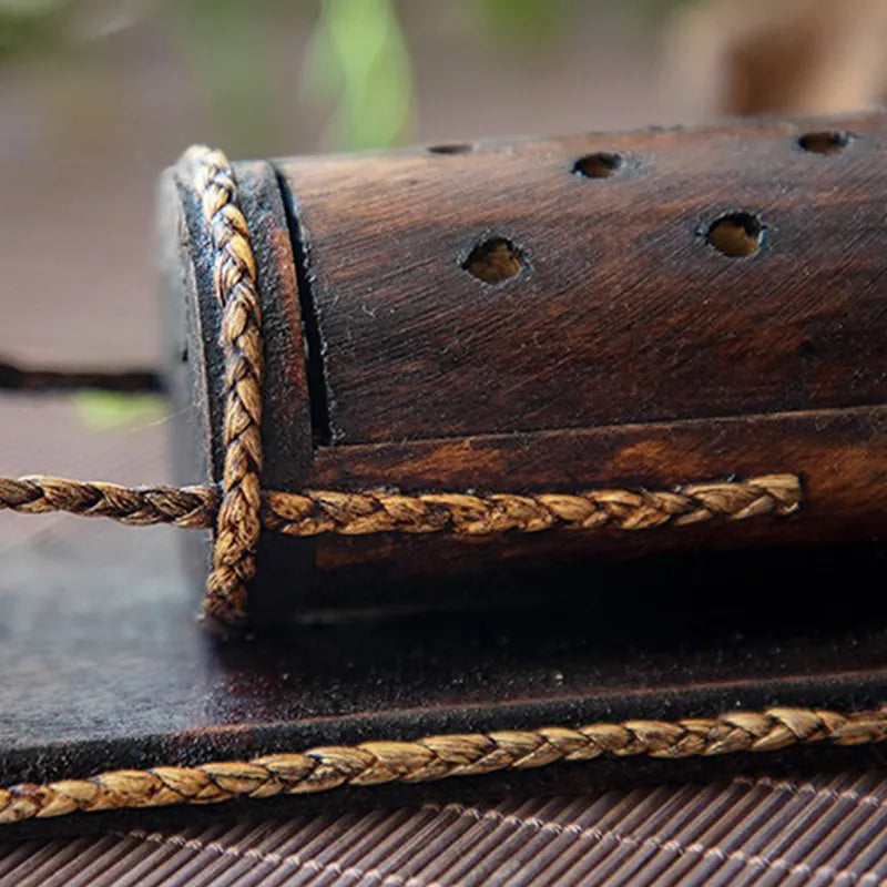 Elephant-Shaped Incense Holder (Bamboo Wood)
