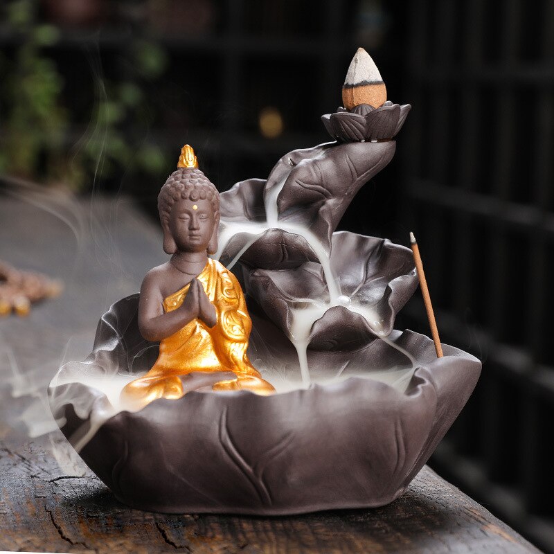 Buddha Backflow Incense Burner - GANESHA SHOP