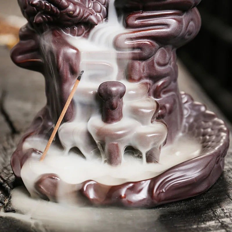 Dragon Backflow Incense Burner - GANESHA SHOP