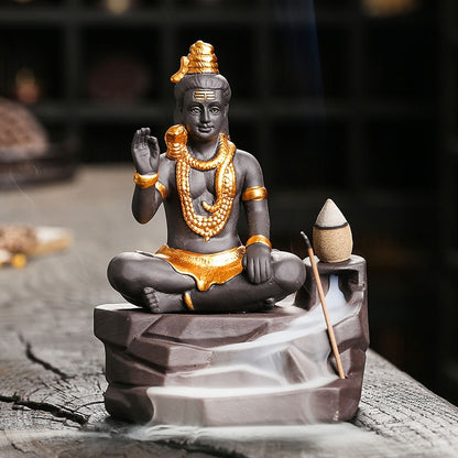 Shiva Backflow Incense Burner - GANESHA SHOP