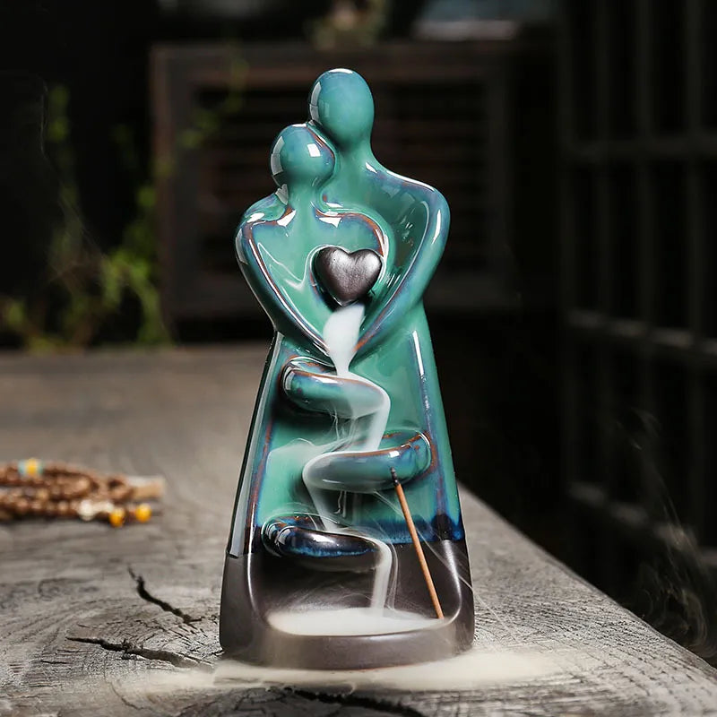 Lovers Backflow Incense Burner - GANESHA SHOP