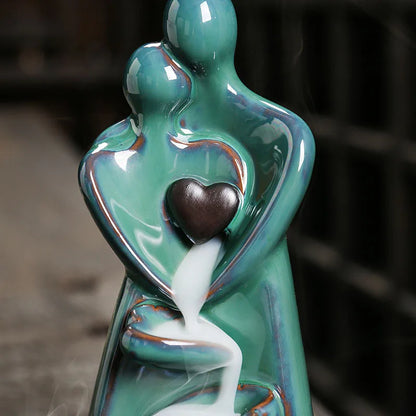 Lovers Backflow Incense Burner - GANESHA SHOP