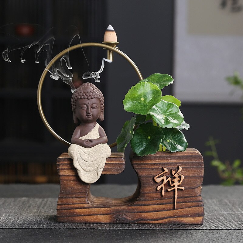 Buddha Backflow Incense Burner - GANESHA SHOP