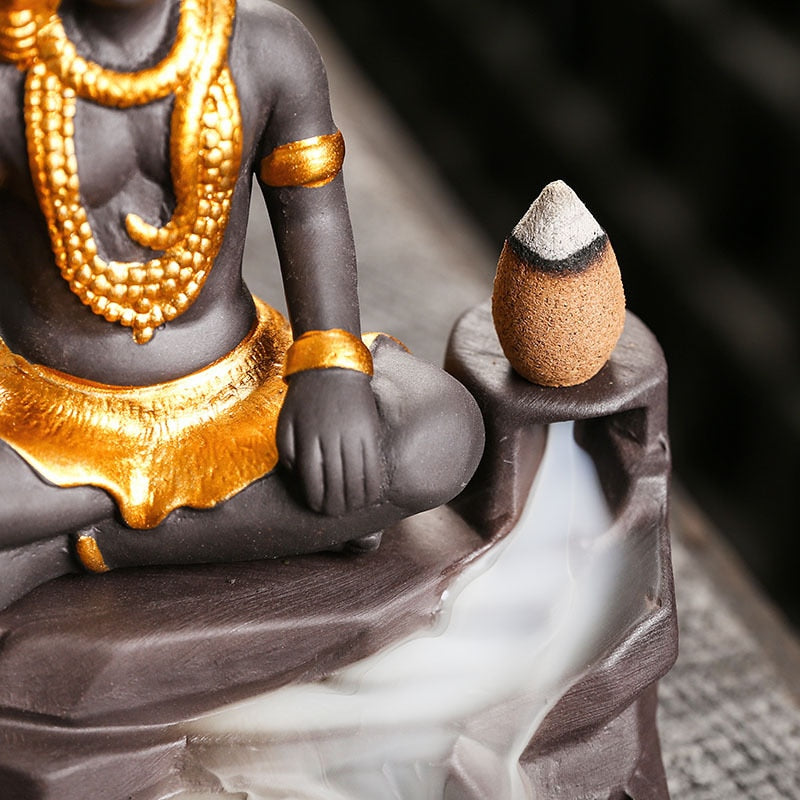 Shiva Backflow Incense Burner - GANESHA SHOP