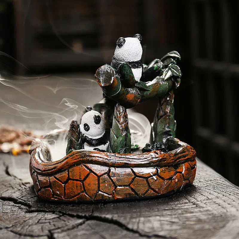 Panda Backflow Incense Burner - GANESHA SHOP