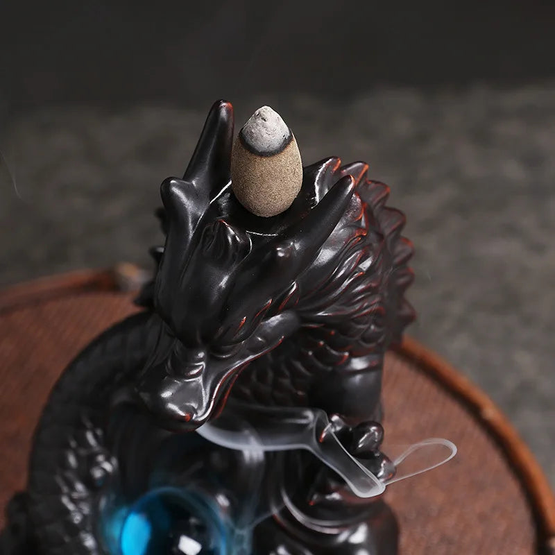 Dragon Backflow Incense Burner - GANESHA SHOP