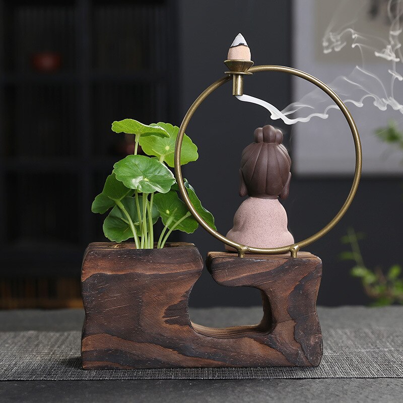 Buddha Backflow Incense Burner - GANESHA SHOP