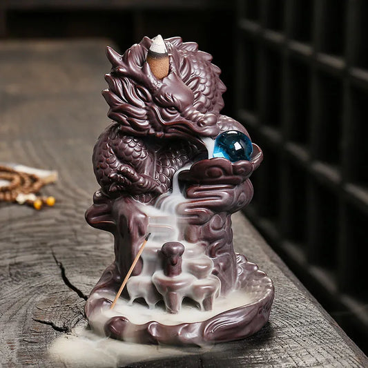 Dragon Backflow Incense Burner - GANESHA SHOP