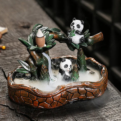 Panda Backflow Incense Burner - GANESHA SHOP