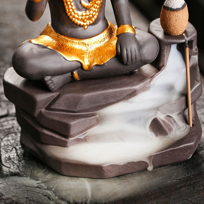 Shiva Backflow Incense Burner - GANESHA SHOP