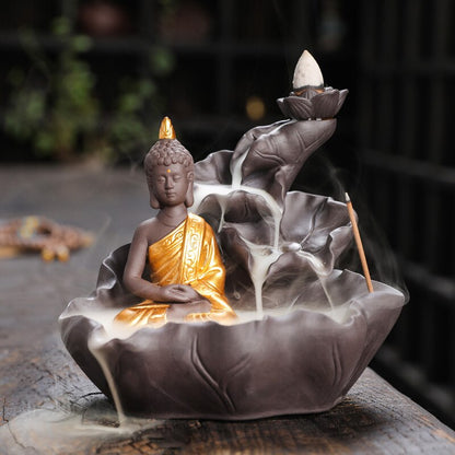 Buddha Backflow Incense Burner - GANESHA SHOP