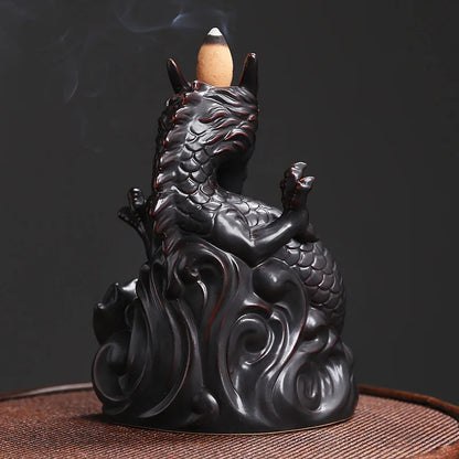 Dragon Backflow Incense Burner - GANESHA SHOP