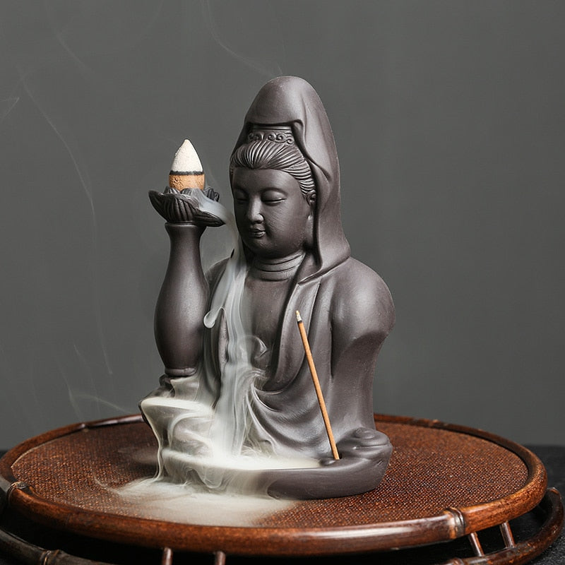 Buddha Backflow Incense Burner - GANESHA SHOP