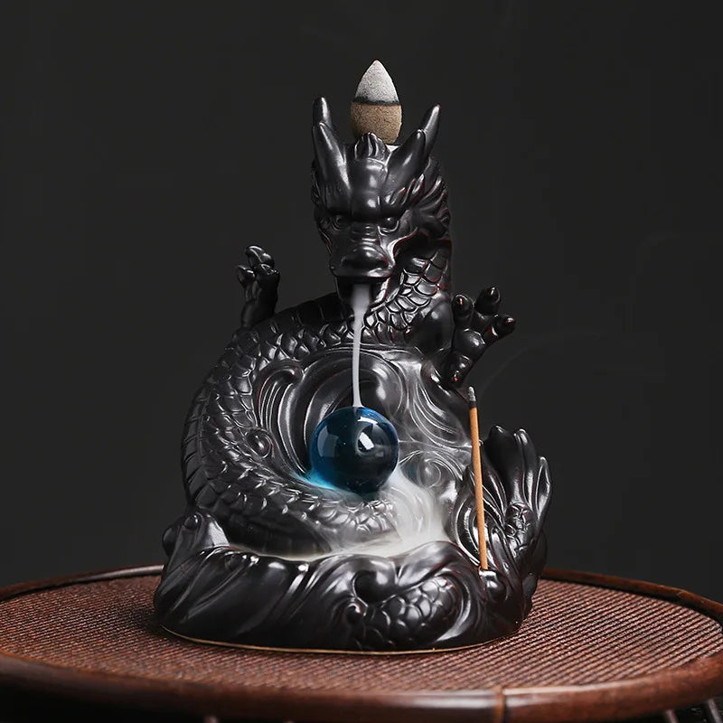 Dragon Backflow Incense Burner - GANESHA SHOP