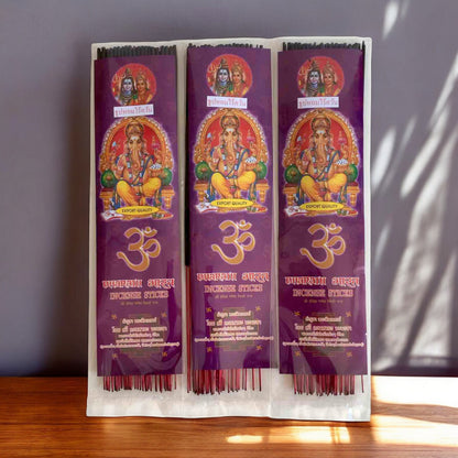 Ganesha Black Incense Set - Pack of 3