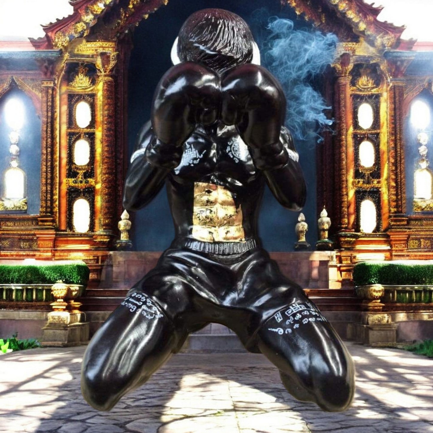 Muay Thai Fighter Statue