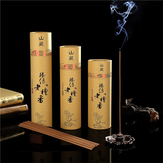 32 5cm laoshan sandalwood temple prayer incense stick round barrel incense