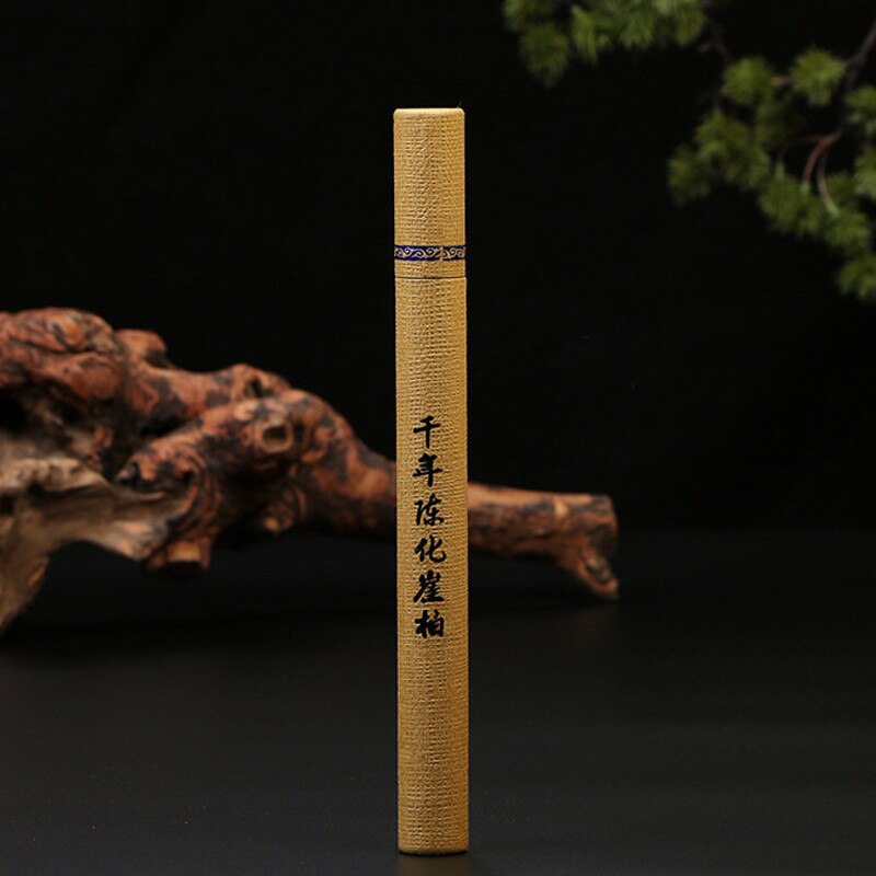 1pc Sticks Box Natural Sandalwood Oriental Buddha Buddhist Aromatic Line Incense Stick