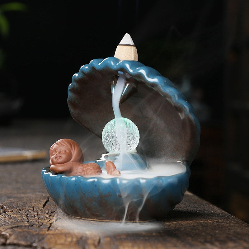 Incense waterfall