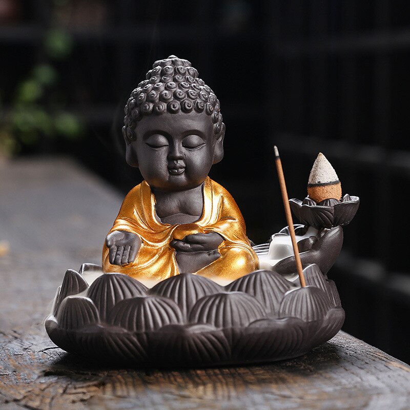 Buddha Backflow Incense Burner - GANESHA SHOP