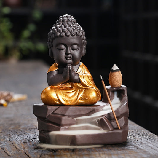 Buddha Backflow Incense Burner - GANESHA SHOP