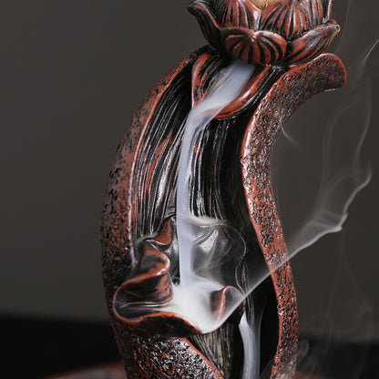 Lotus Backflow Incense Burner - GANESHA SHOP