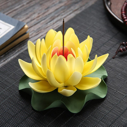 Water Lily Incense Stick Holder - GANESHA SHOP