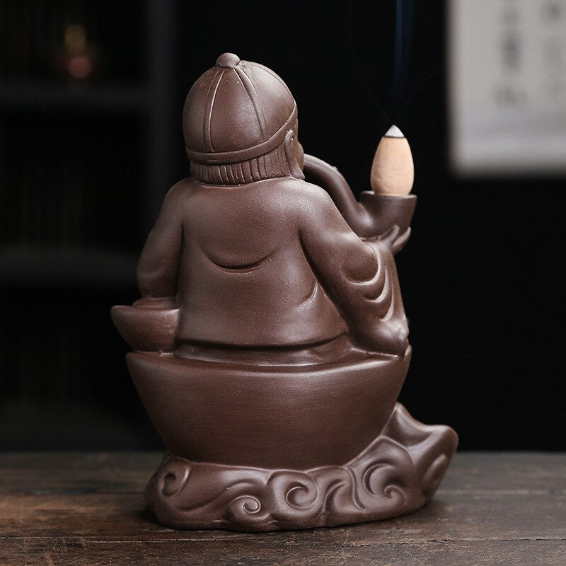 Old Man Backflow Incense Burner - GANESHA SHOP