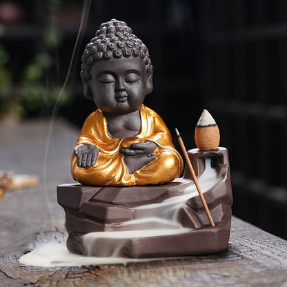 Buddha Backflow Incense Burner - GANESHA SHOP