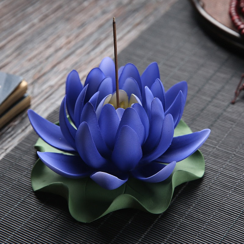 Water Lily Incense Stick Holder - GANESHA SHOP