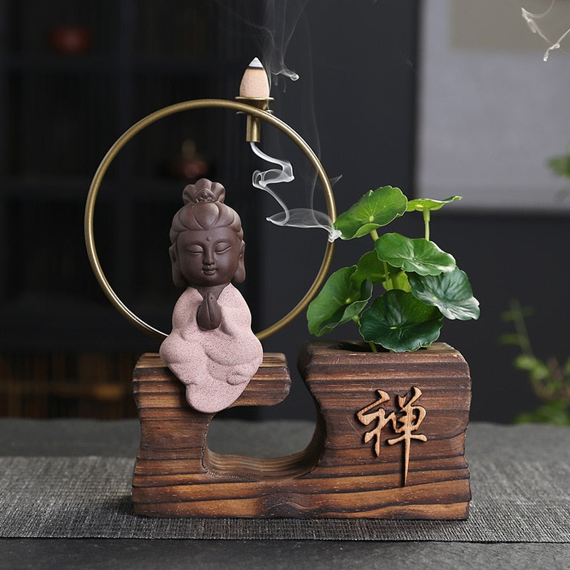 Buddha Backflow Incense Burner - GANESHA SHOP