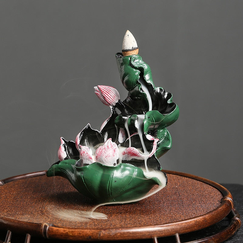 Lotus Backflow Incense Burner - GANESHA SHOP