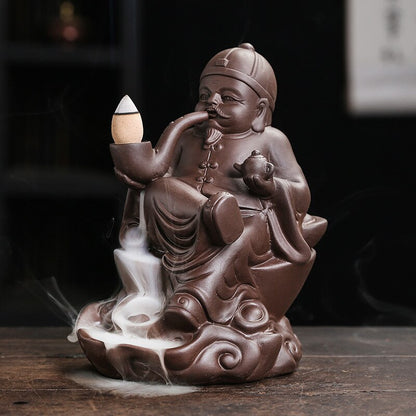 Old Man Backflow Incense Burner - GANESHA SHOP