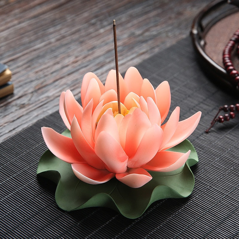 Water Lily Incense Stick Holder - GANESHA SHOP