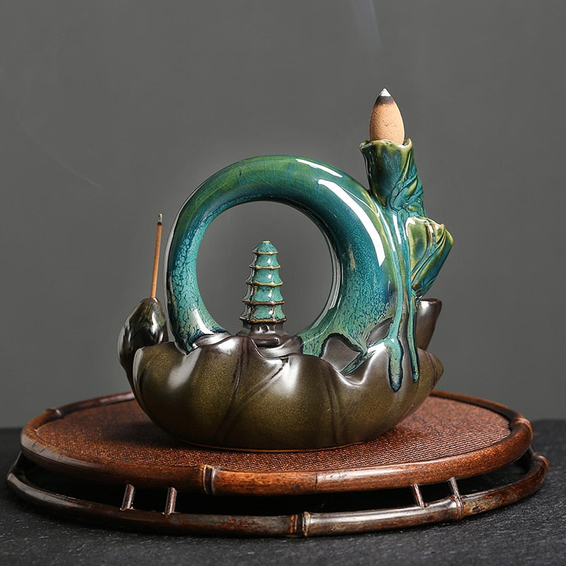 Lotus Backflow Incense Burner - GANESHA SHOP