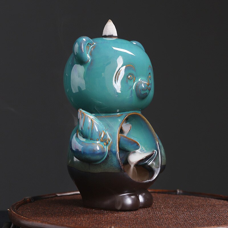 Bear Backflow Incense Burner - GANESHA SHOP