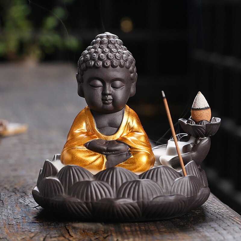 Buddha Backflow Incense Burner - GANESHA SHOP