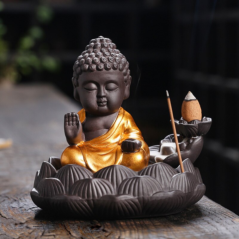 Buddha Backflow Incense Burner - GANESHA SHOP