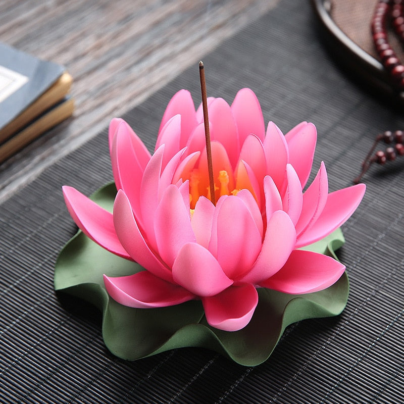 Water Lily Incense Stick Holder - GANESHA SHOP