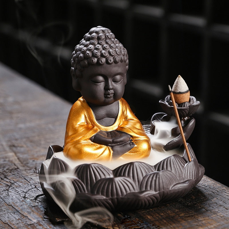 Buddha Backflow Incense Burner - GANESHA SHOP