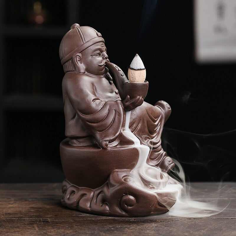 Old Man Backflow Incense Burner - GANESHA SHOP