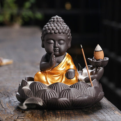 Buddha Backflow Incense Burner - GANESHA SHOP