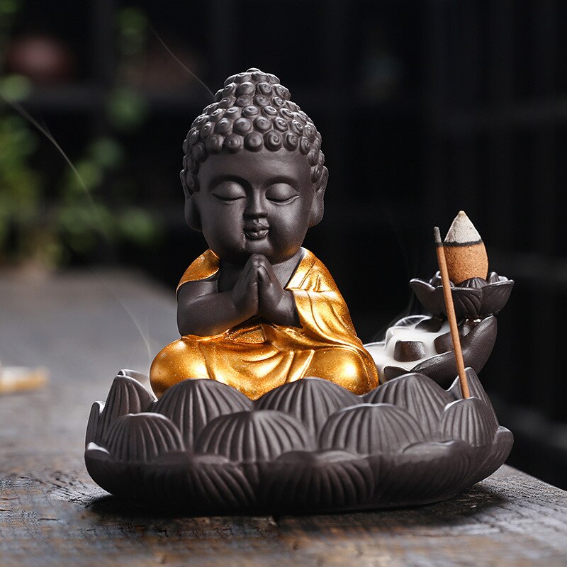 Buddha Backflow Incense Burner - GANESHA SHOP