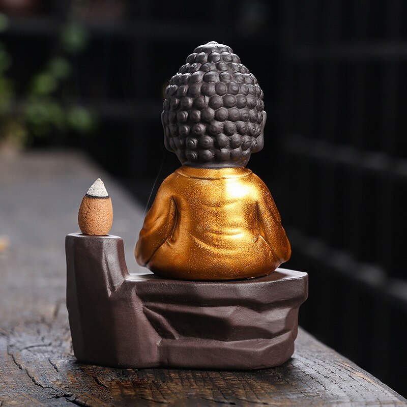 Buddha Backflow Incense Burner - GANESHA SHOP