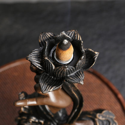 Zen Buddha Incense Burner - GANESHA SHOP