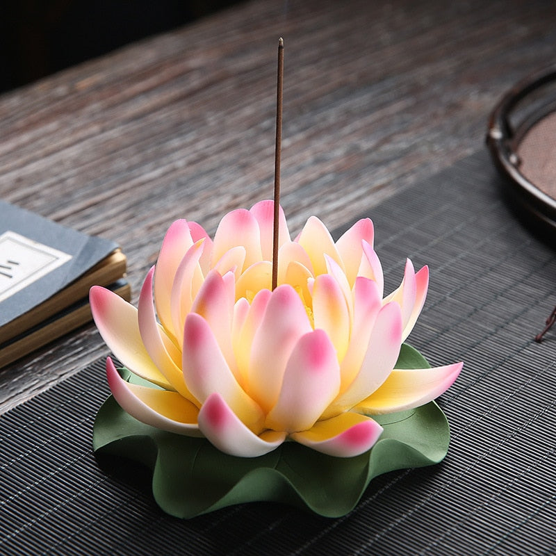 Water Lily Incense Stick Holder - GANESHA SHOP