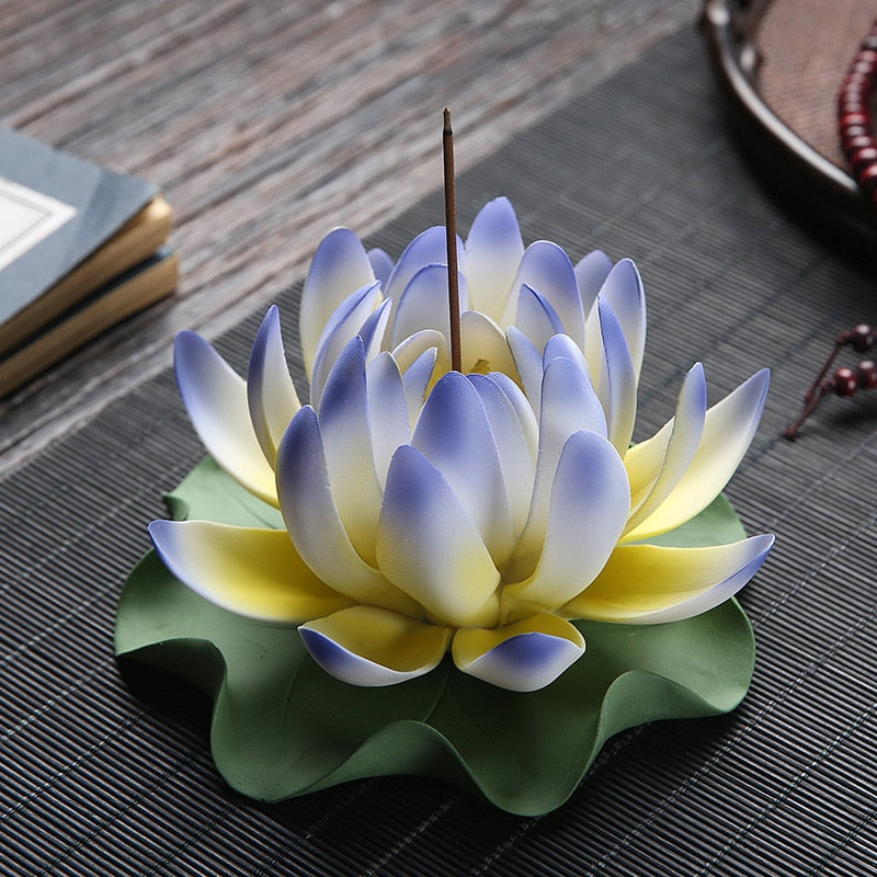 Water Lily Incense Stick Holder - GANESHA SHOP